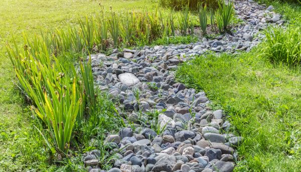 River Rock Garden Installation in Coeur D Alene