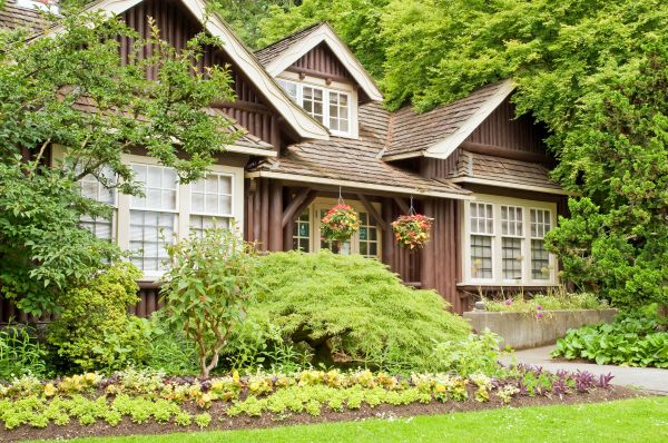 Log Home Landscaping in Coeur D Alene